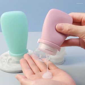 Opslagflessen Travel Navulable Bottle Lotion Squeeze Tube Silicone Shampoo Douchegel Bottling Lege vloeistofcosmetica Containers