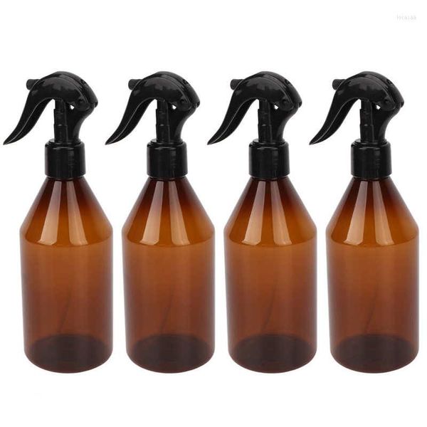 Botellas de almacenamiento Trigger Spray 300 ml Niebla fina Reutilizable Botella marrón de larga duración Portátil para muestras Líquido Mujeres
