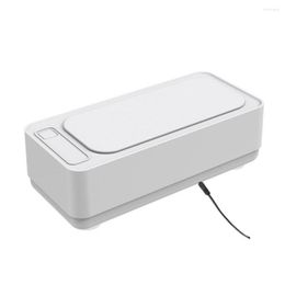 Bouteilles de stockage Nettoyeur à ultrasons Charge USB 45kHz Lunettes à haute fréquence Bijoux Machine de nettoyage par vibration électrique Fournitures pour la maison