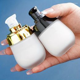 Bouteilles de rangement vide en verre givré bouteille vide rechargeable récipient 30 ml maquillage pour visage cosmétique crème lotion pot pommade