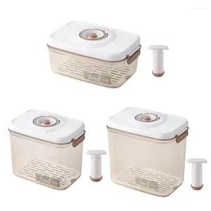 Bouteilles de rangement Boîte de cuisine à cartouche scellée à vide avec temporisation Microwavable Pompe pour réfrigérateur pour le réfrigérateur