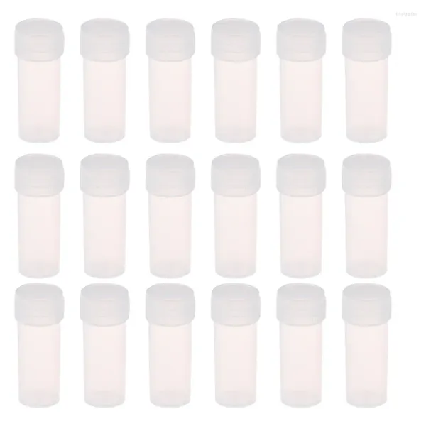 Bouteilles de stockage Tube de flacon avec bouchons à vis: 50 pièces petits Tubes d'échantillon de test couvercle de récipient 5ML pour