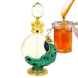 Bouteilles de rangement bouteille de parfum vintage paon en forme de parfum parfumé conteneur de parfum portable et élégant pour femmes hommes