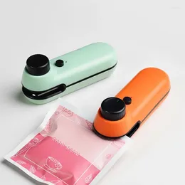 Bouteilles de rangement walfos snack scellant machine domestique portable petit mini mini artefact d'ouverture du sac d'alimentation en plastique rechargeable