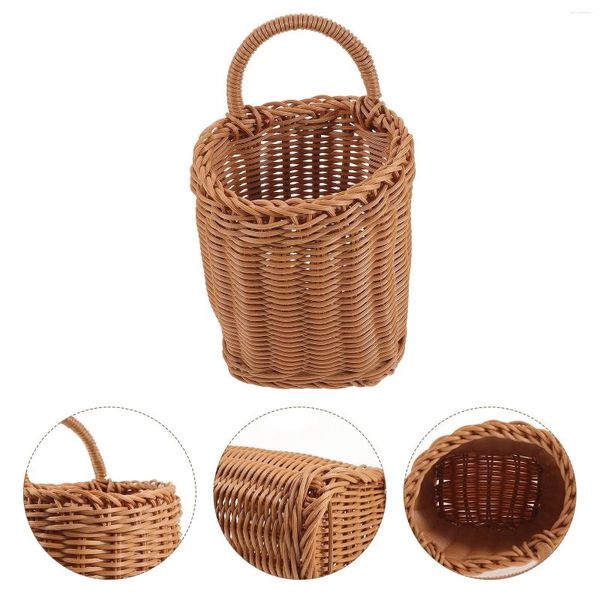 Bouteilles de rangement, décoration murale, porte en rotin, panier suspendu, Pots de fleurs, support pour plantes d'extérieur