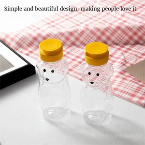 Bouteilles de rangement tasse d'eau mignon bouteille en plastique créatif portable compressé transparent