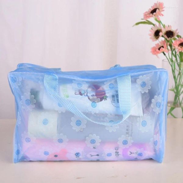 Bouteilles de rangement Sacs de cosmétiques PVC étanches PVC Femmes Fémir Bag Sac Lavage Toilet Théorie de voyage Organisateur de voyage Zipper transparent