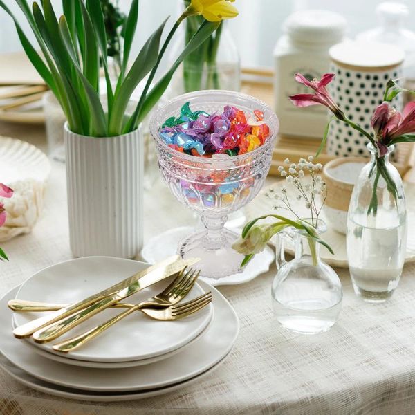 Bouteilles de stockage, décorations de mariage, grand bol à bonbons, support de réservoir, pot en verre, conteneur d'assiettes