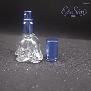 Botellas de almacenamiento Botella blanca FX804-15 ml Flower Perfume Glass Glass 100pcs/Lot