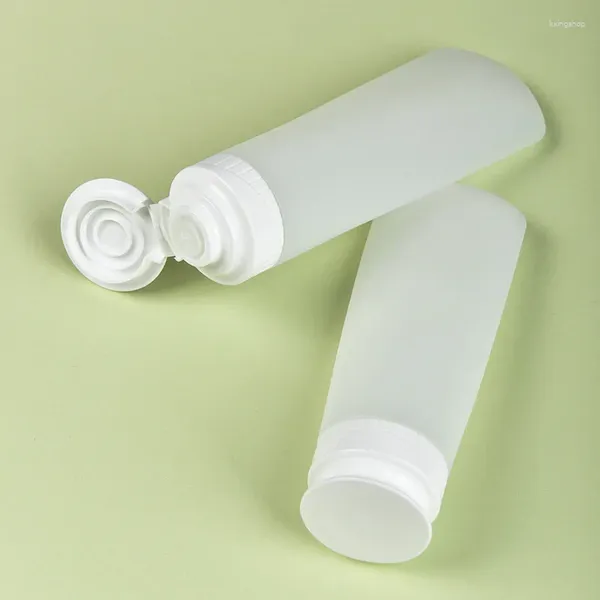 Bouteilles de rangement blanc vide bouteille compressée de voyage de voyage de voyage en lotion de lotion