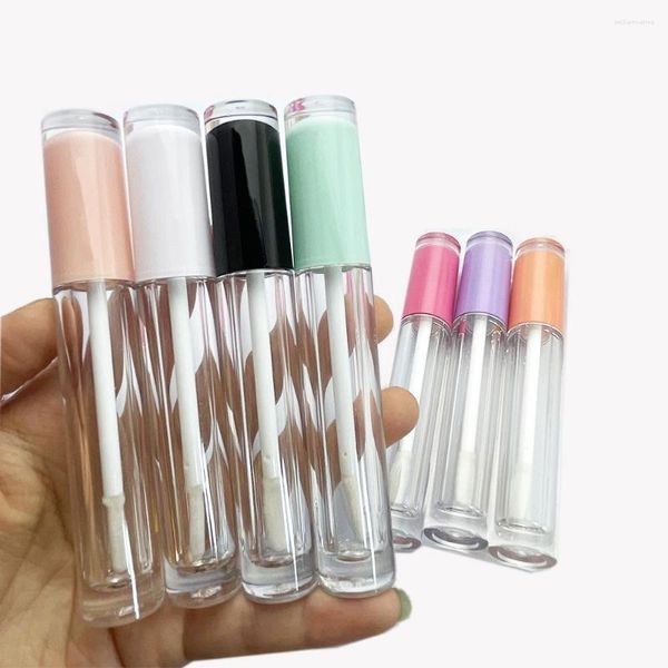 Vorratsflaschen im Großhandel, 10/50/100 Stück, 5 ml, leere Lipgloss-Röhren, wasserdicht, transparent, DIY-Flasche, Lippenstift, kosmetische Verpackungsbehälter