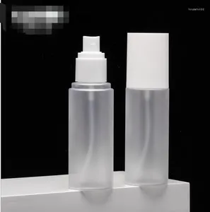 Bouteilles de rangement en gros de 100 ml en plastique transparent transparent transparent des contenants de maquillage cosmétique vide bouteille de liquide alcool