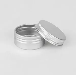 Bouteilles de rangement en gros 10 g de pots de crème en aluminium vide avec couvercle à vis 10 ml Conteneur à lèvres en aluminium 100pcs Lin4739