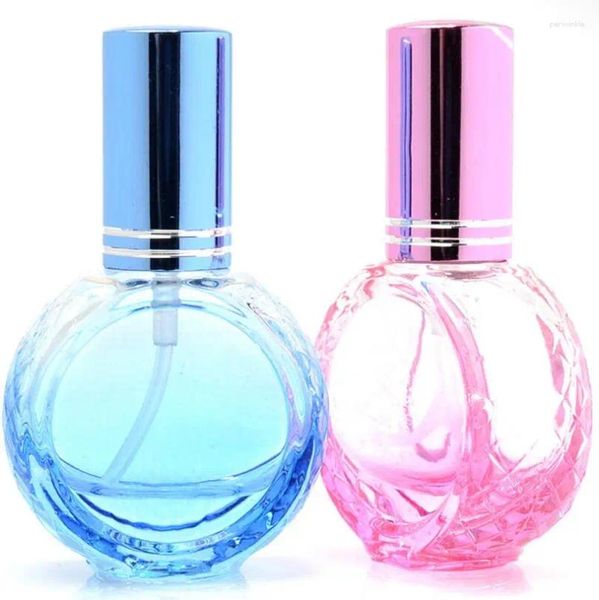 Bouteilles de rangement en gros de 10 ml de verre fin à la brume fine avec pulvérisateur bouteille de parfum coloré