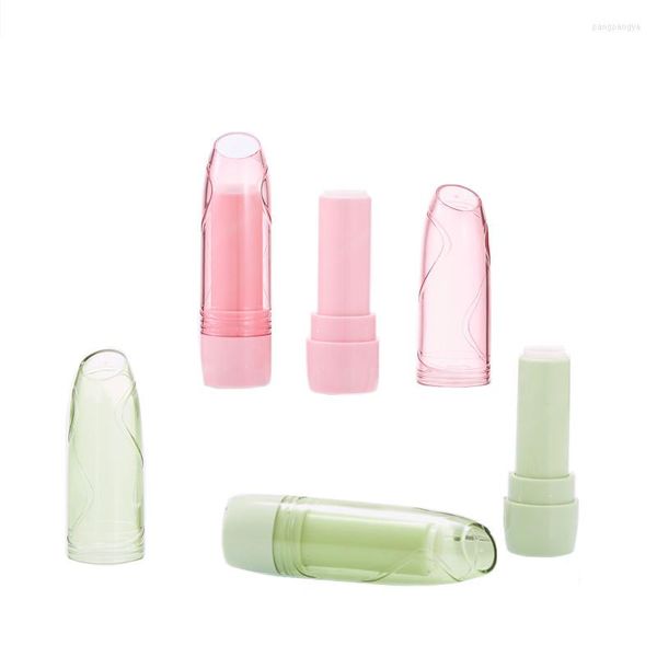 Bouteilles de stockage En Gros 12.1 MM Rouge À Lèvres Clair Lipblam Conteneurs Lip Stick Lipgloss Tubes Vert Rose Cosmétique Lippie