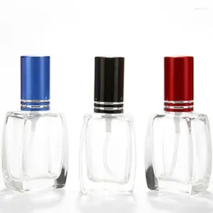 Bouteilles de rangement en gros 15 ml quatuor transparent en verre transparent bouteille de parfum vide