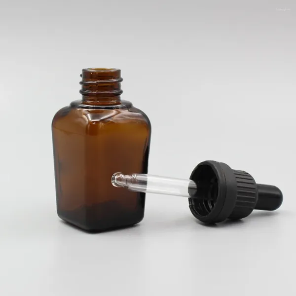 Botellas de almacenamiento al por mayor de 20 ml Dispensador de aceite Botella de vidrio Recipiente para el cuidado