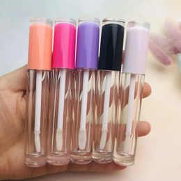 Bouteilles de rangement en gros de 5 ml de tubes à lèvres vides Glaze bouteille imperméable transparent transparent des contenants d'emballage cosmétique