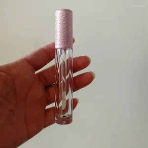 Bouteilles de rangement Emballage de brillant à lèvres cosmétique en gros 6 ml tube à transport à ciel rechargeable Bouteille à lèvres