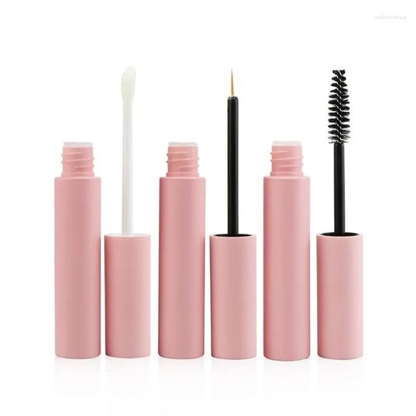 Bouteilles De Stockage En Gros Personnalisé 10 ml Rose Vide Mascara Tube Croissance Des Cils Sérum Eyeliner Brillant À Lèvres Tubes Conteneur Emballage Avec Logo