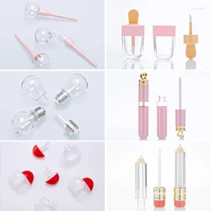 Opslagflessen Groothandel Handgemaakte Lipgloss Tube DIY Stick Accessoires Cosmetische Glazuur Hervulbare Fles Flesjes