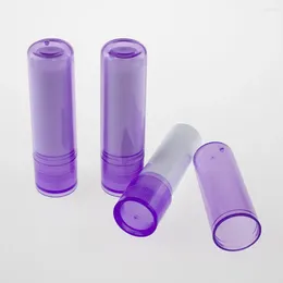 Bouteilles de rangement en gros LB02-4.8g Purple mini tube de bâton à lèvres vide