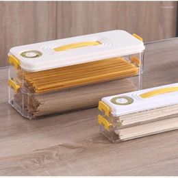 Opslagflessen met deksel afgesloten container vierkante plastic doos korrel noedelcontainers voor voedselafdichting nuttige dingen keukenhuis