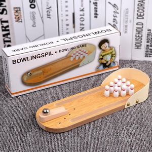 Opslagflessen Wonderlife Desktop Bowling Game Toy Interactive Indoor ouder-kind Tabel Sportbord Educatief voor kinderen kinderen