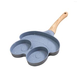 Opslagflessen Wonderlife Omelet Pancake Easy Clean Camping Breakfast Home Kitchen Houten handvat Frituur Pan Kookgerei Universal Portable