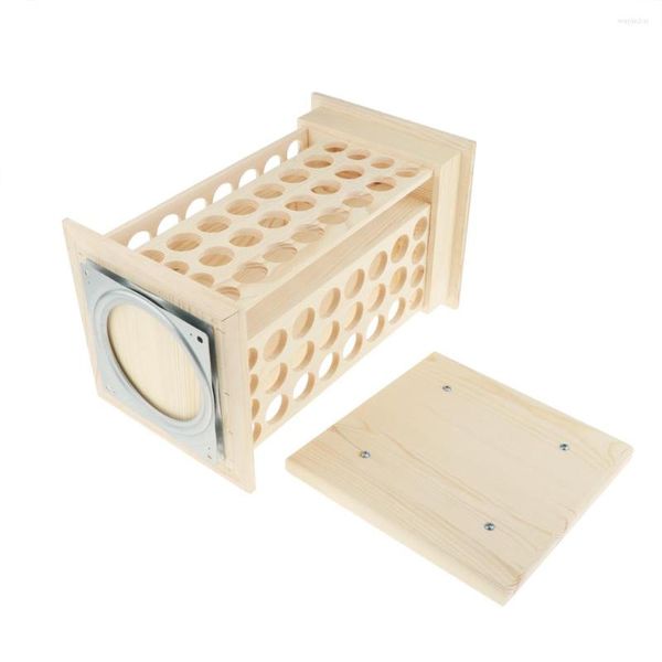 Bouteilles de stockage Bois Rotatif Huile Essentielle Porte-Bouteille Présentoir Table Diffuseur Rack