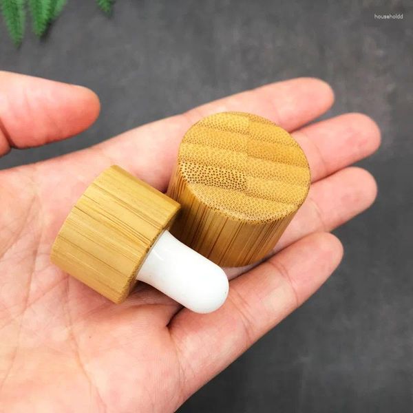 Bouteilles de rangement Cassin en bois pour l'huile essentielle en verre pipette goutte à compte