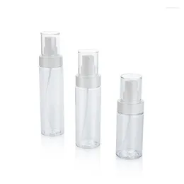 Bouteilles de stockage YUXI 80ml120ml150ml Pet Clear Plastic Spray Bottle White Fine Mist