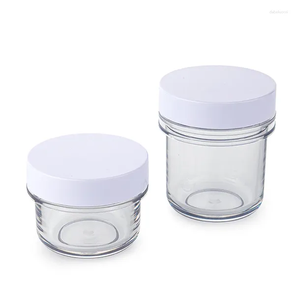 Bouteilles de stockage YUXI50g100g moulé par injection fond épais et paroi PET bouteille de crème d'étanchéité en plastique transparente