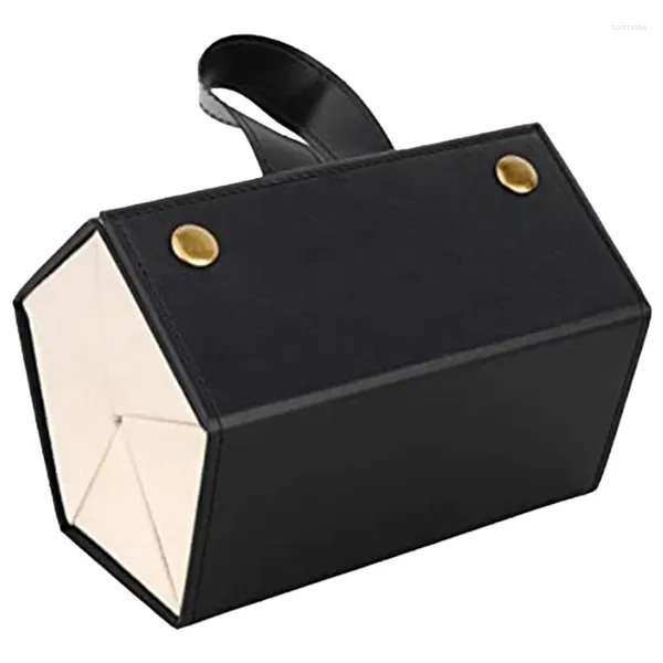 Cajas de almacenamiento 1 piezas PU cuero colgante plegable gafas caso duro gafas de sol caja para hombres mujeres