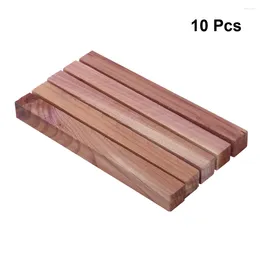 Cajas de almacenamiento 10 PCS Cajón de protección del armario Cajones de cajones de olor a los cajones de cedro de cedro