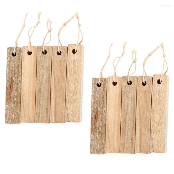 Boîtes de rangement 10 PCS Sticks Blocs en bois pour la garde-robe Vêtements de placard Dessin DIY Striches