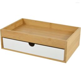 Boîtes de rangement 1Pc rétro en bois tiroir boîte bureau armoire de bureau articles divers finition Type bijoux cosmétique organisateur