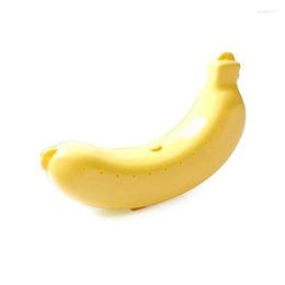 Boîtes de rangement 1 pièces mignon banane garde étui de protection extérieur déjeuner fruits support de la boîte MAZI888