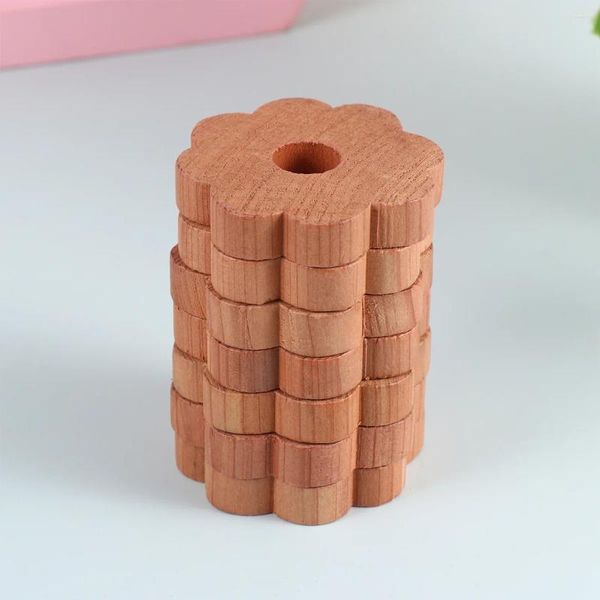 Boîtes de rangement 20 pièces bloc de cèdre Bug bois armoire nacré cèdre bambou parfumé