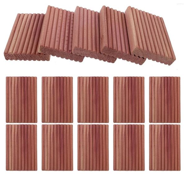 Boîtes de rangement 20 pcs blocs de cèdre tiroir vêtements anneau placard maison garde-robe désodorisant bois pour