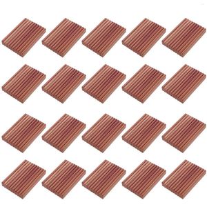 Boîtes de rangement 20 PCS Vêtements de tiroir Désodorizant Blocs Clacot