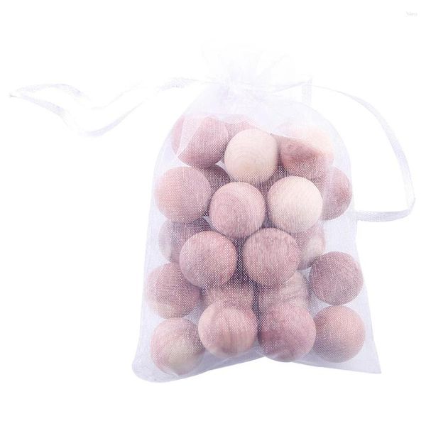 Boîtes de rangement 24 pièces boules de cèdre anti-mites avec fonction chocolat