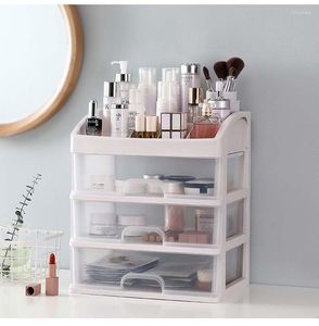 Opbergdozen 3-laags cosmetische doos make-up organisator lade sieraden nagellakcontainer bureaubladtafel plank