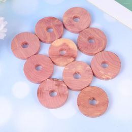 Opslagboxen 30 PCS Bug Wepellant Wood Block Cedar Ring Off Insect Geurrant Bamboo