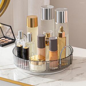 Boîtes de rangement 360 organisateur cosmétique rotatif détachable boîte de maquillage multicouche transparente pour salon/coiffeuse/salle de bain