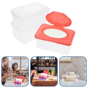 Opbergdozen 3 stuks Natte Tissue Container Case Doekjes Babyhouder