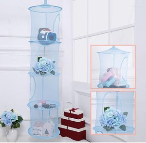 Opbergdozen 4 plank multifunctionele hangende tas speelgoedorganisator Toys Net Closet Tools