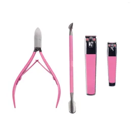 Cajas de almacenamiento 4pcs/set multicolor oem manicure set profesional de las uñas kit herramientas de cuidado de la belleza