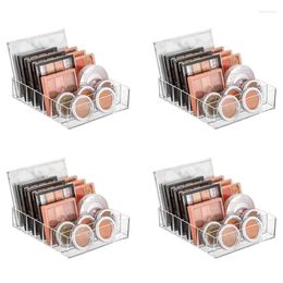Boîtes de rangement 4X Palette de maquillage compacte organiser 7 sections boîte de cosmétiques pour comptoirs de salle de bain vanités
