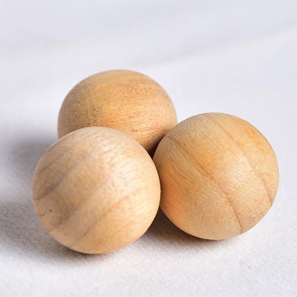 Boîtes de rangement 50 boules de cèdre vêtements en bois naturel rouge pour accessoires placards tiroirs désodorisant